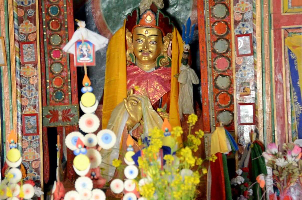 19 Statue Of Padmasambhava Guru Rinpoche Inside Tashi Lhakhang Gompa In Phu 